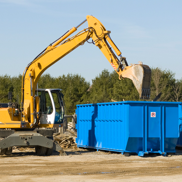 are there any restrictions on where a residential dumpster can be placed in Freeport